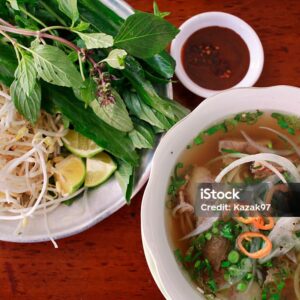 Rare Beef & Tendon Rice Noodle Soup